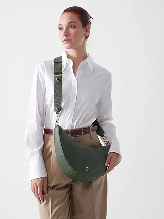 AIGNER | Ledertasche - Umhängetasche ZITA Medium | olive